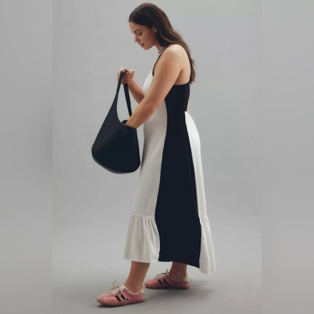 NWT Size S - Anthropologie Cotton Racer Midi Dress (NWT US$ 110) - Picture 5 of 14